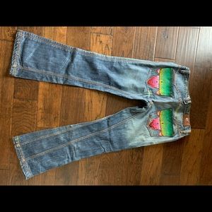 Never worn Antik Jeans embroidered
